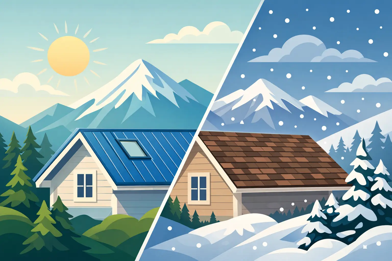 Metal Roof Versus Shingles in Mountain Climates