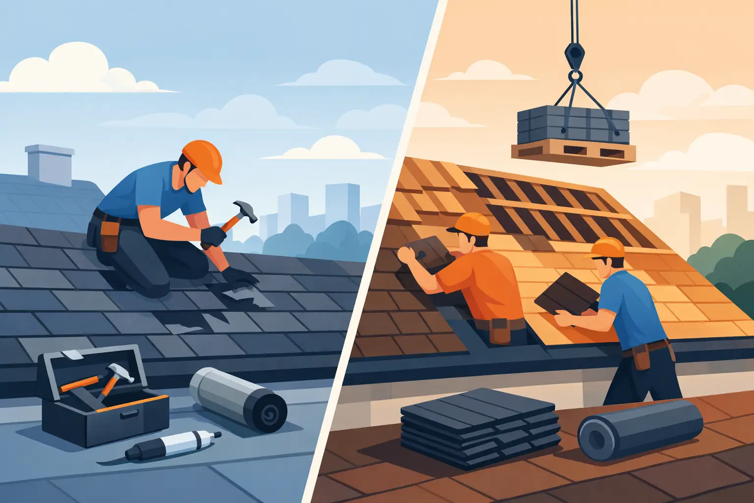 Repair Versus Replace Roof: Which Is Right?