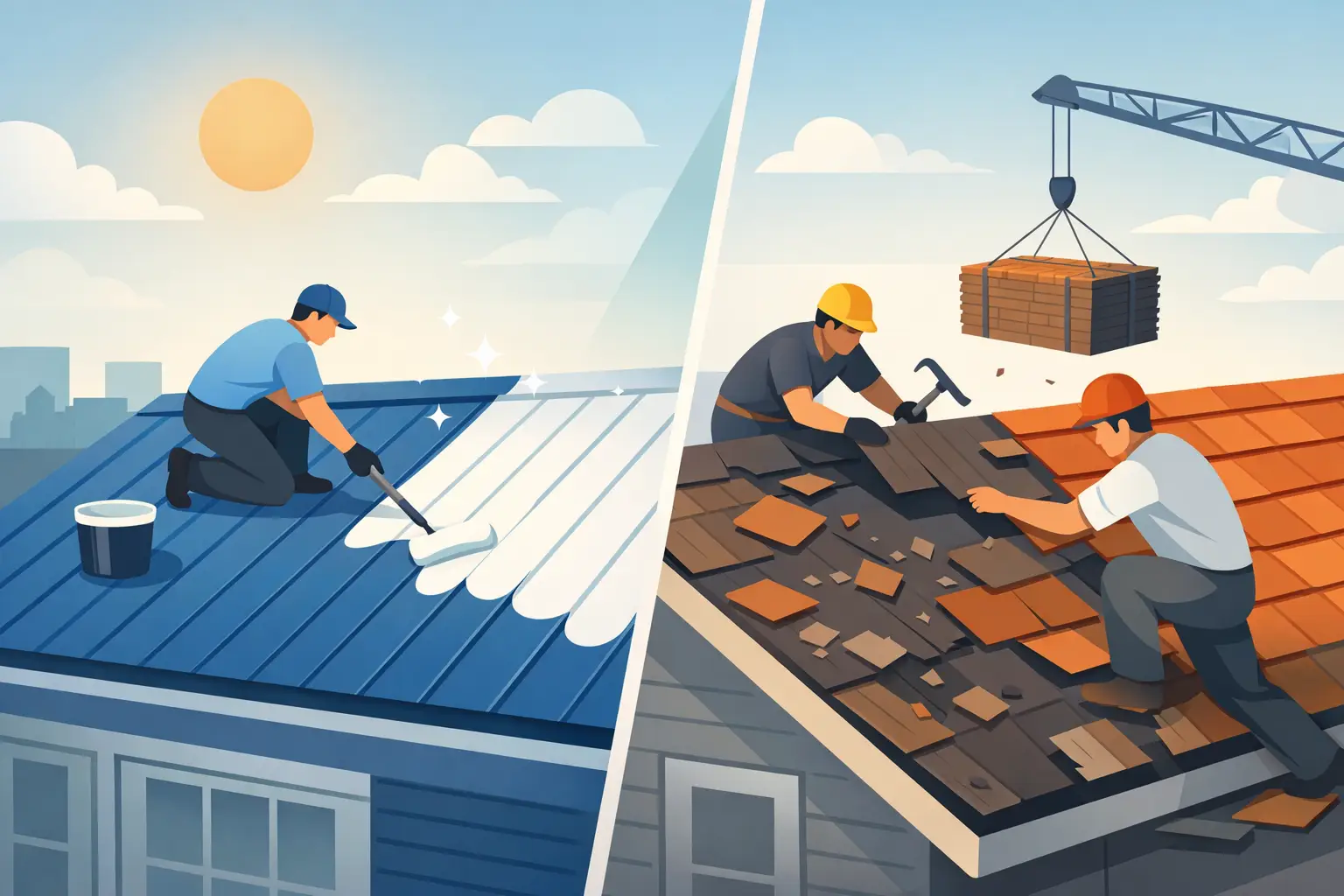 Roof Coating Versus Replacement