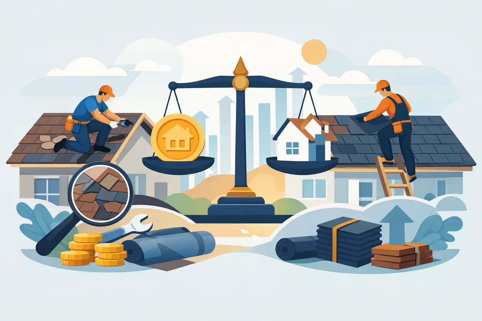 Roof Repair vs Reroofing Costs That Pay Off