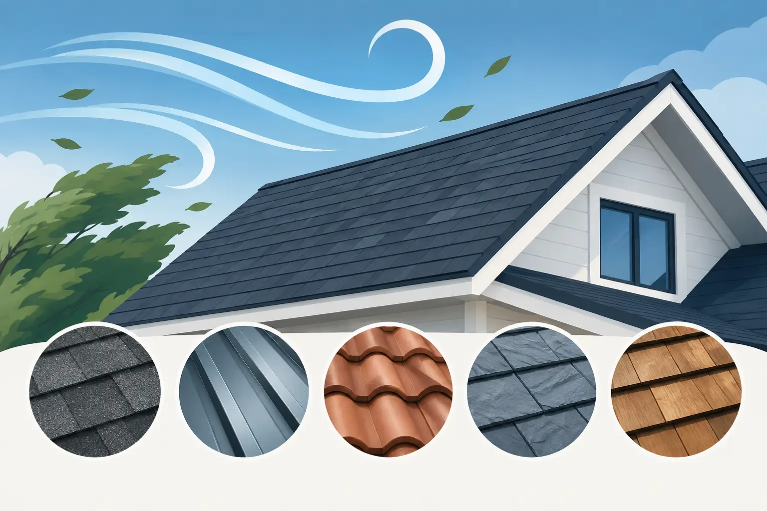 Best Roofing Materials for Wind That Hold Up