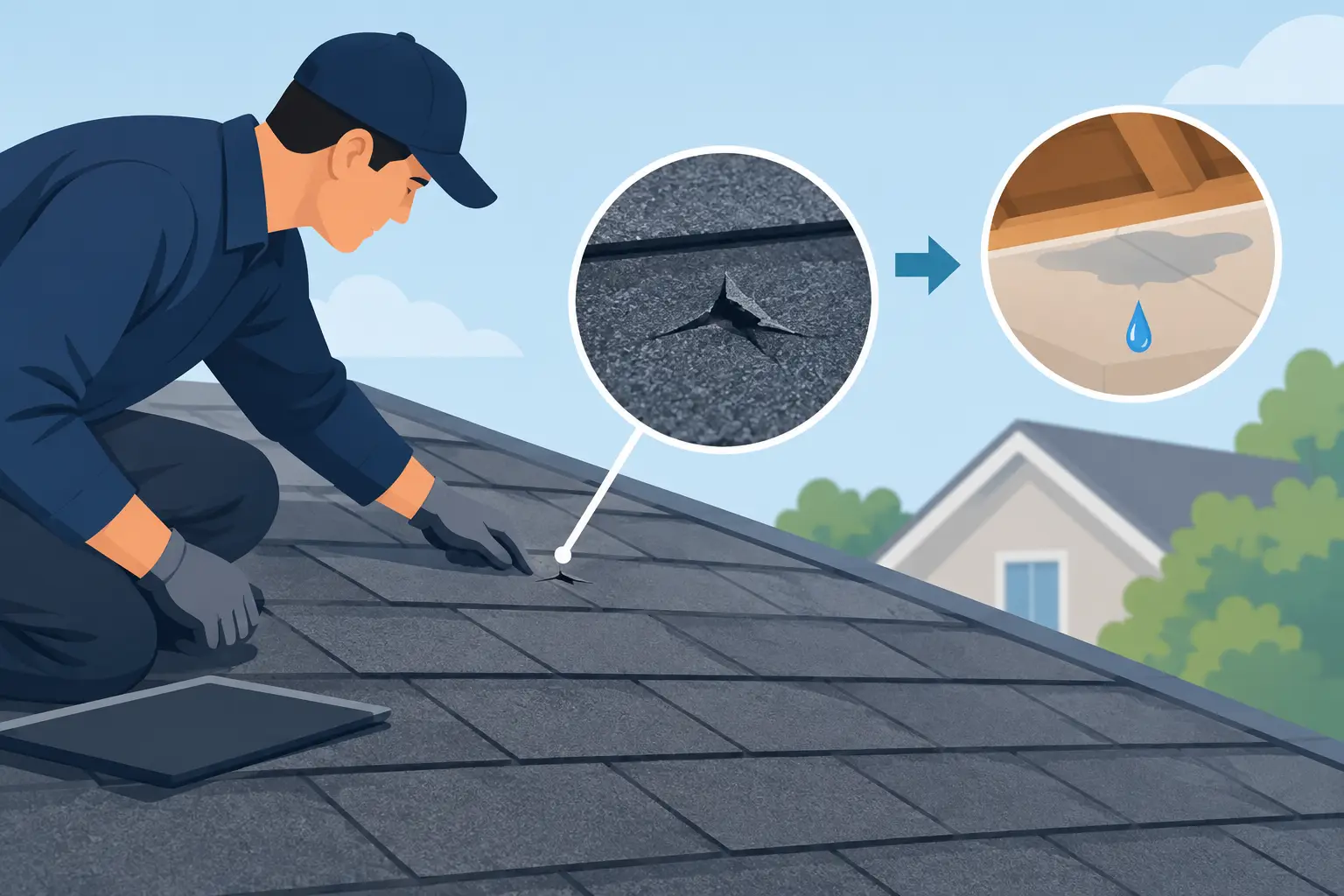 How to Identify Roof Punctures Before Leaks Spread