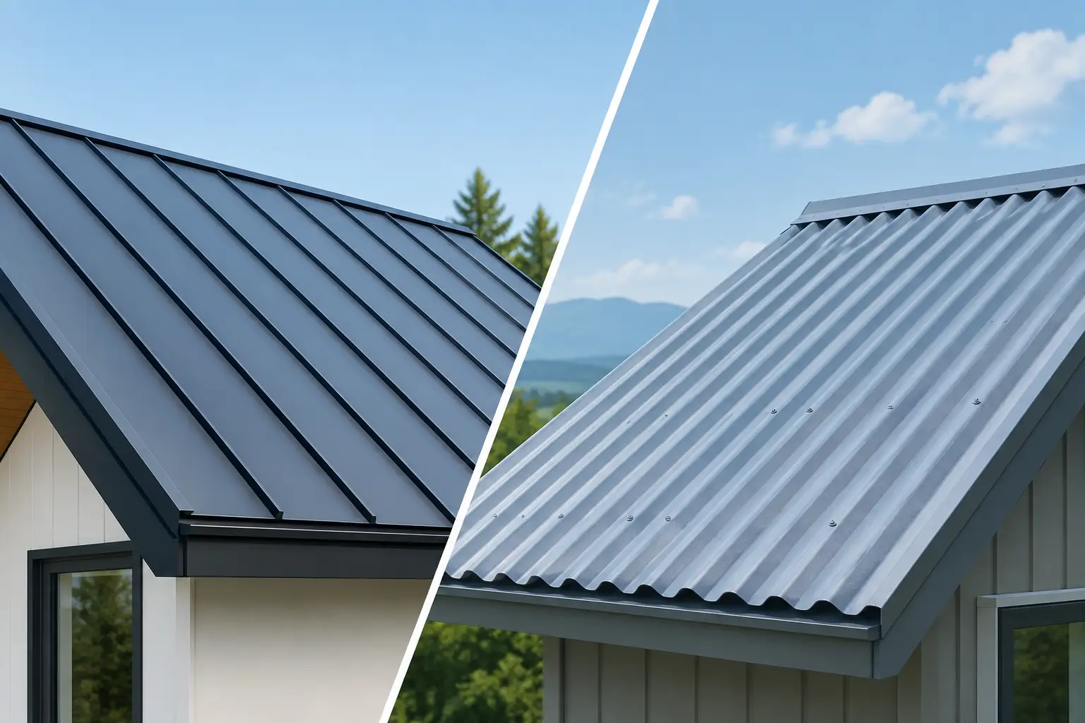 Standing Seam vs Corrugated Metal: Which Roof?
